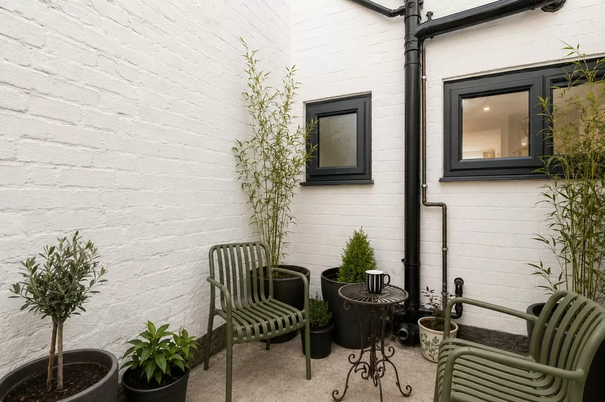 Second view of the private courtyard area