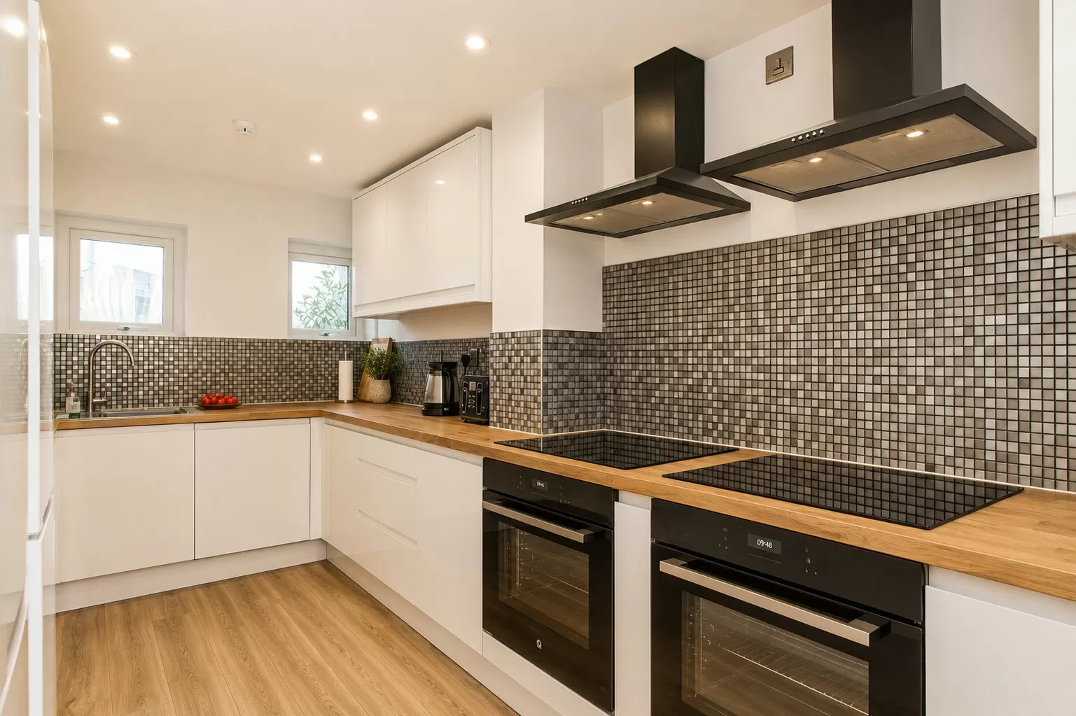 Second view of the communal kitchen